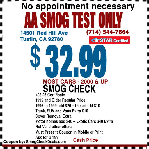 Smog Check Coupon